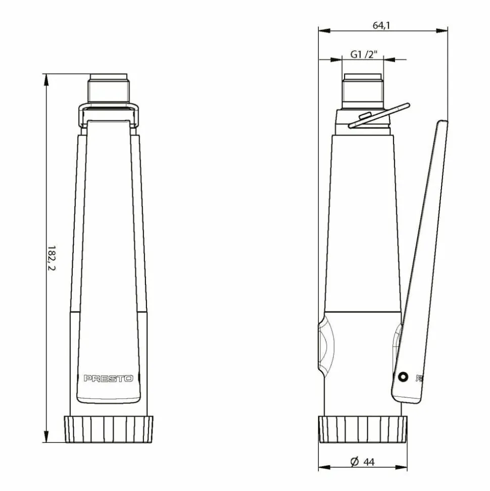 Maneta Para Columna Industrial Accionamiento Mediante Maneta Monomando – 70838 – Presto Iberica