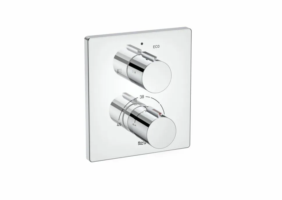 Mezclador Termostático Empotrable Para Baño-ducha Con Desviador-regulador De Caudal – T-2000 – Roca – A5A0C88C00