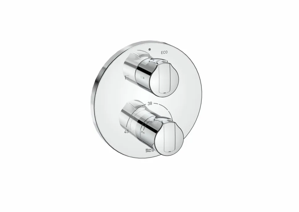 Mezclador Termostático Empotrable Para Baño-ducha Round – T-1000 – Roca – A5A0D09C00