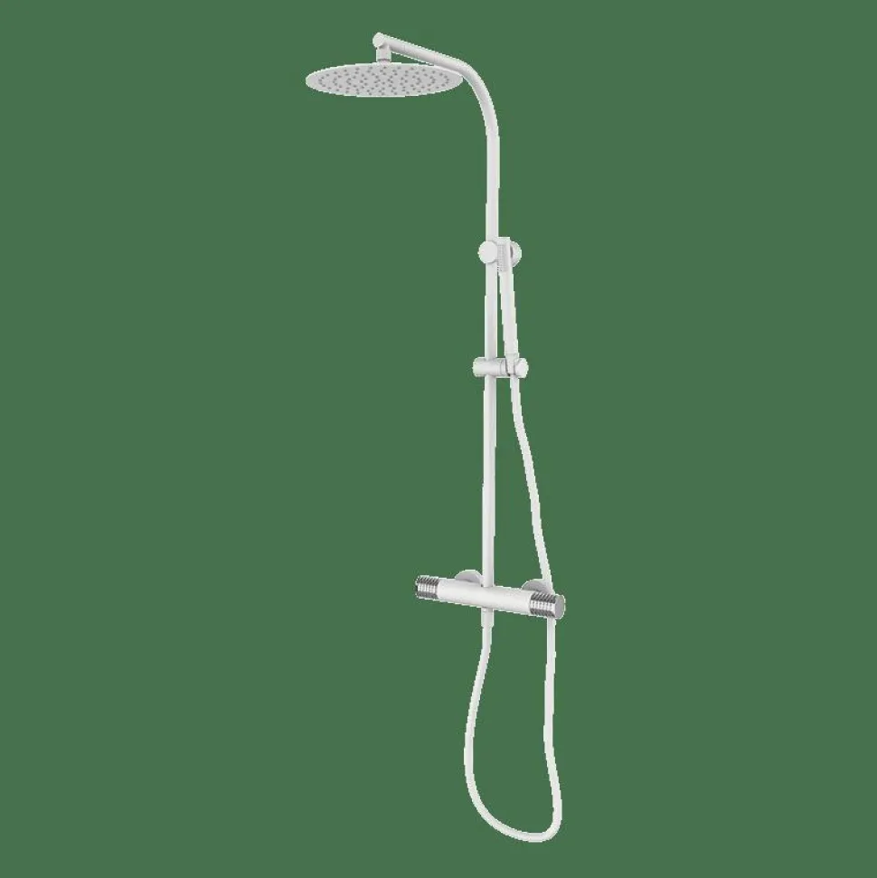 Monomando De Ducha Con Columna Blanco Estilo Premium Colección AURA 75499751XL – GRB Mixers