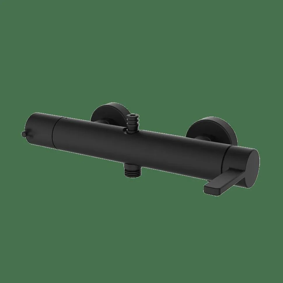 Monomando De Ducha Con Salida Superior Negro Estilo Premium Colección AXIS 74498742 – GRB Mixers