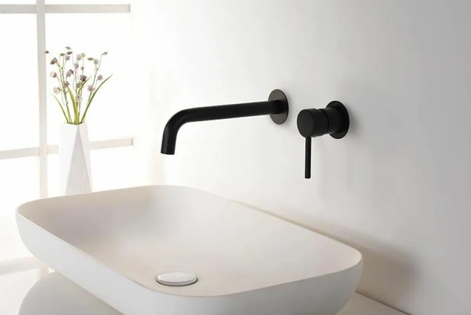Monomando Empotrado Lavabo Etna Negro Mate – GLT023/NG – Imex