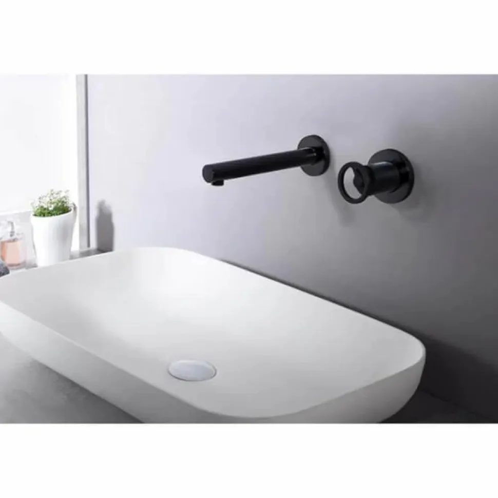 Monomando Empotrado Lavabo Olimpo Negro Mate – GLC033/NG – Imex