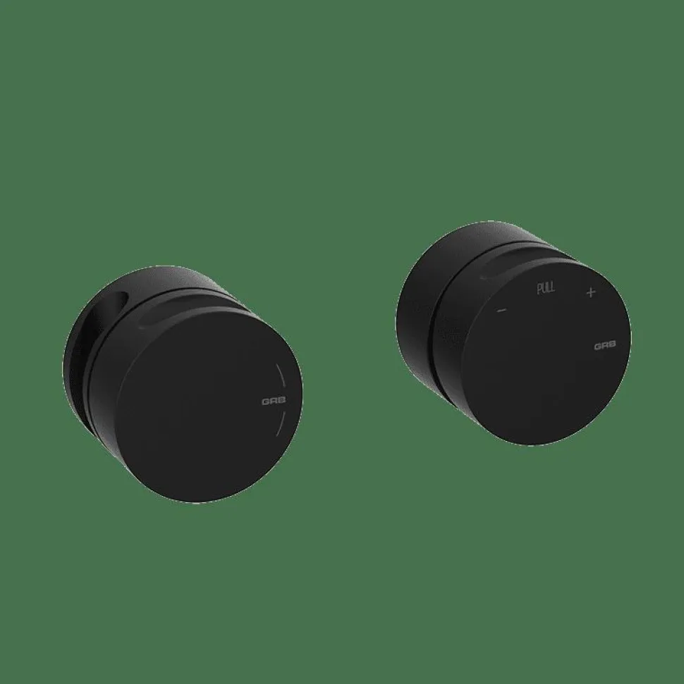 Monomando Horizontal 2/3 Salidas Negro Estilo Cool Colección INCOOL 90102002 – GRB Mixers