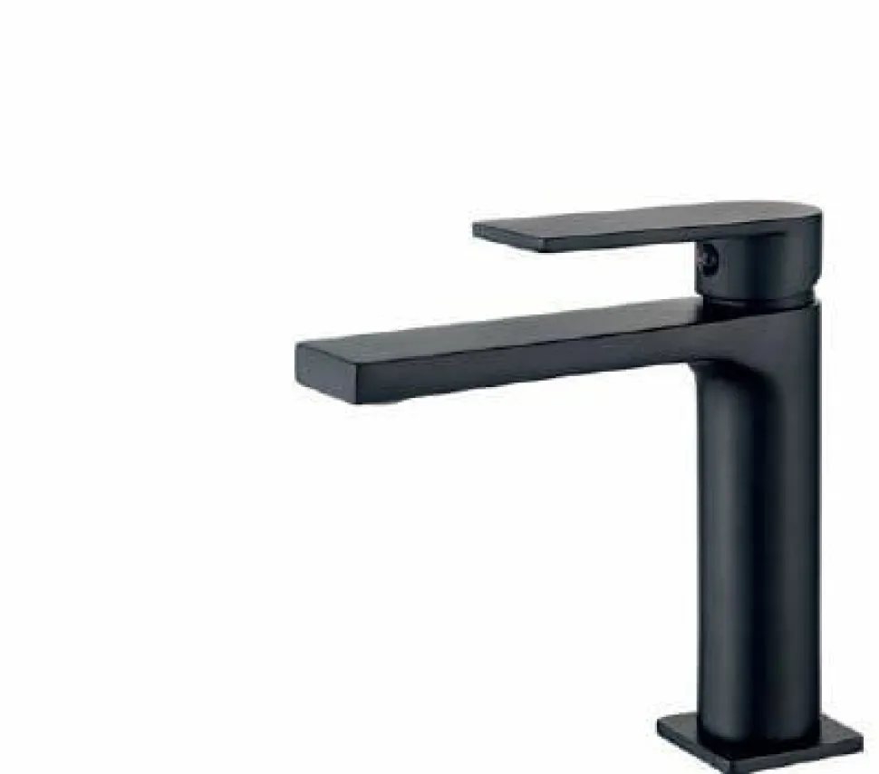 Monomando Lavabo Acabado Negro – Alpha – AQG