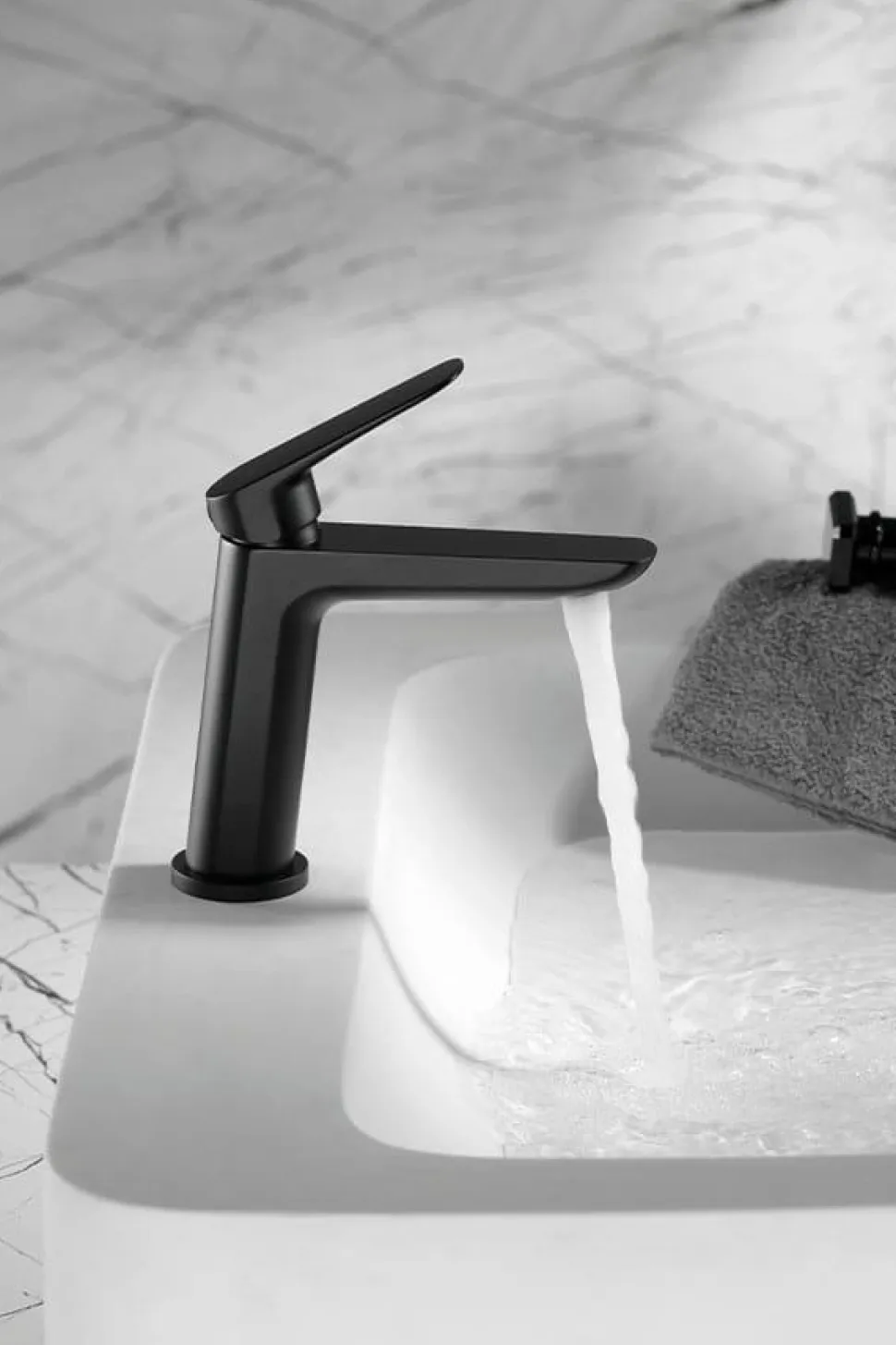 Monomando Lavabo Bélgica Negro Mate – BDZ044-1NG – Imex