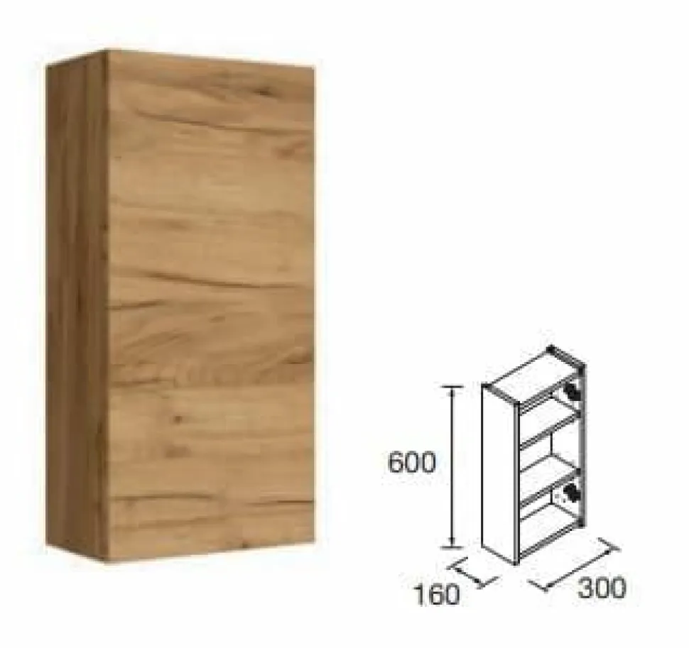 Mueble Auxiliar 1 Puerta 30x16x60 Cm – Infinity – Salgar