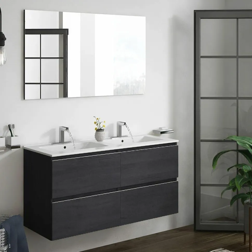 Mueble De Baño Suspendido 2 Cajones + Lavabo – Atlas – Banium