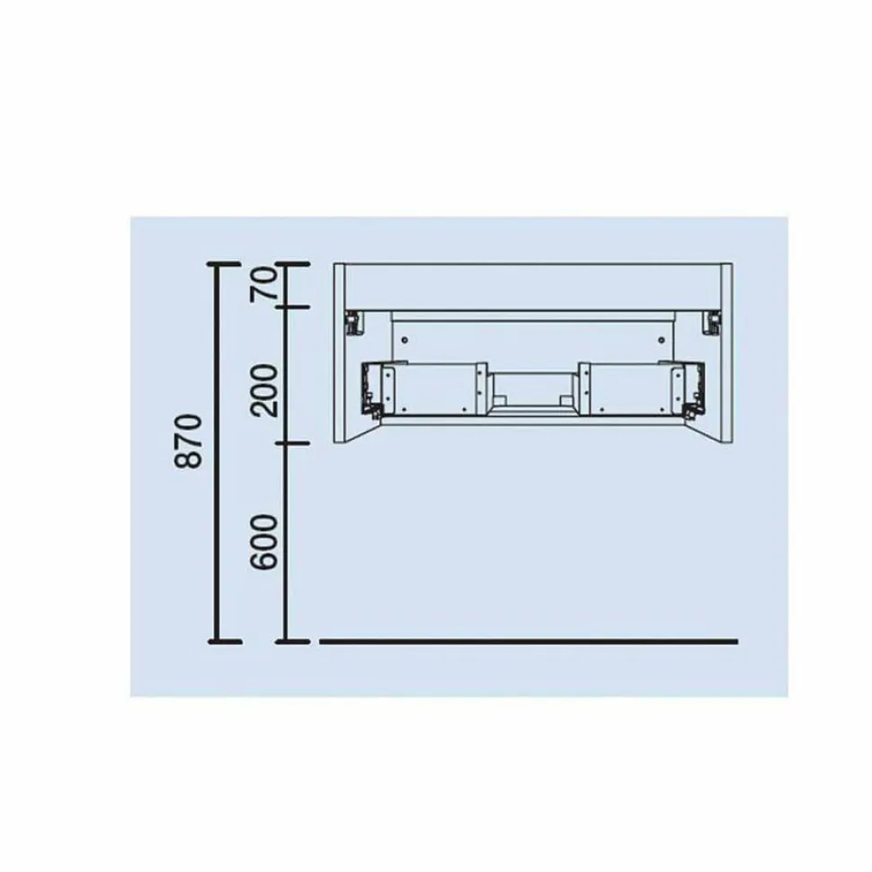 Mueble Suspendido 1 Cajón – Spirit – Salgar