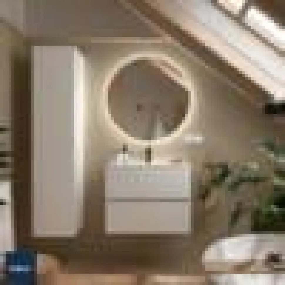 Mueble Suspendido Dos Cajones Con Fondo Reducido Y Lavabo De Porcelana – Fussion Line – Salgar