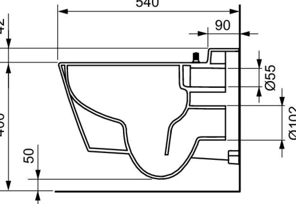 Pack Inodoro Suspendido Con Función De Lavado Agua Fría + Bastidor De 15 Cm (sin Conexión Eléctrica) – TeceOne – Tece