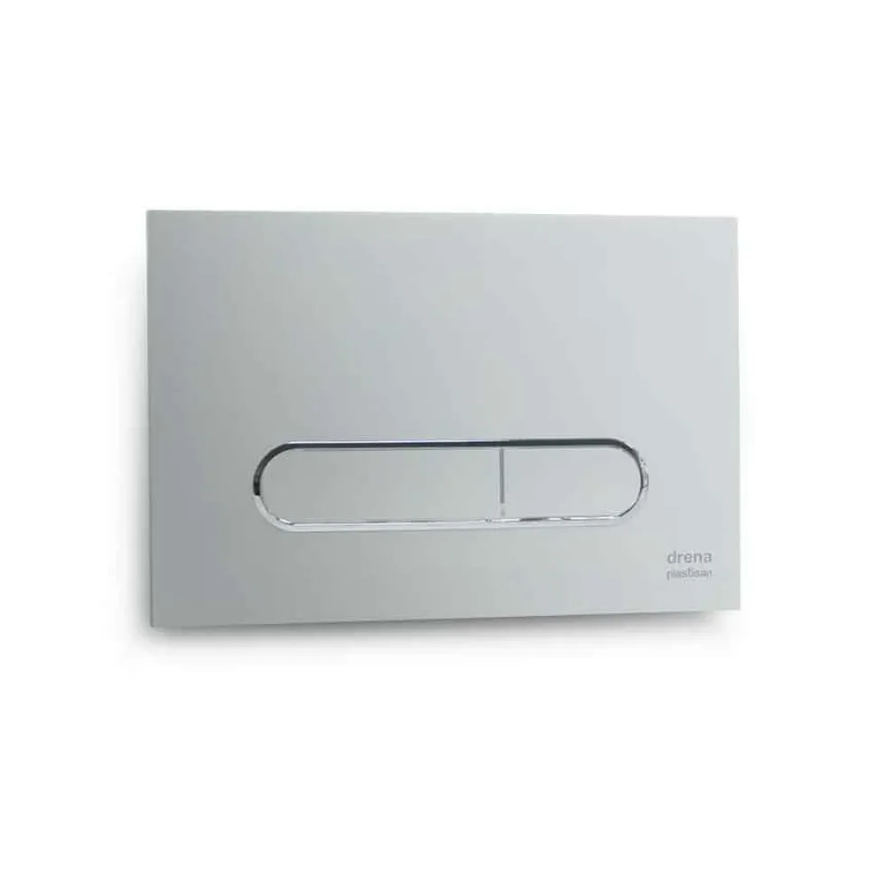 Placa Pulsadora Doble Oval Blanco – Drena