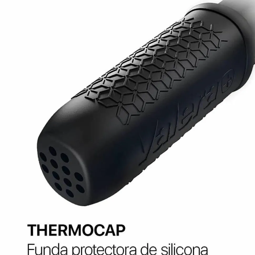 Plancha De Pelo De Cerámica Profesional, Para Pelo Rizado Y Liso, Con Diseño Fino Y Compacto Negro Mate SWISS X THERMOFIT 307011 – Ghessu Bath