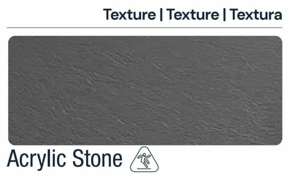 Plato De Ducha Acrílico Ligero Textura Acrilic Stone – Evolution – Baños 10