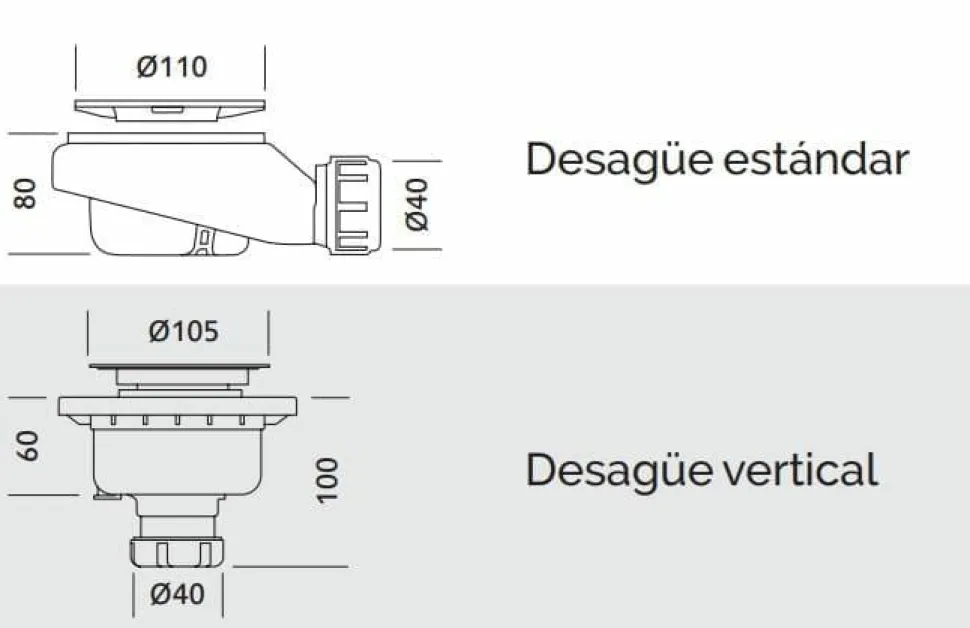 Plato De Ducha De Akron – Base Slate – Acquabella