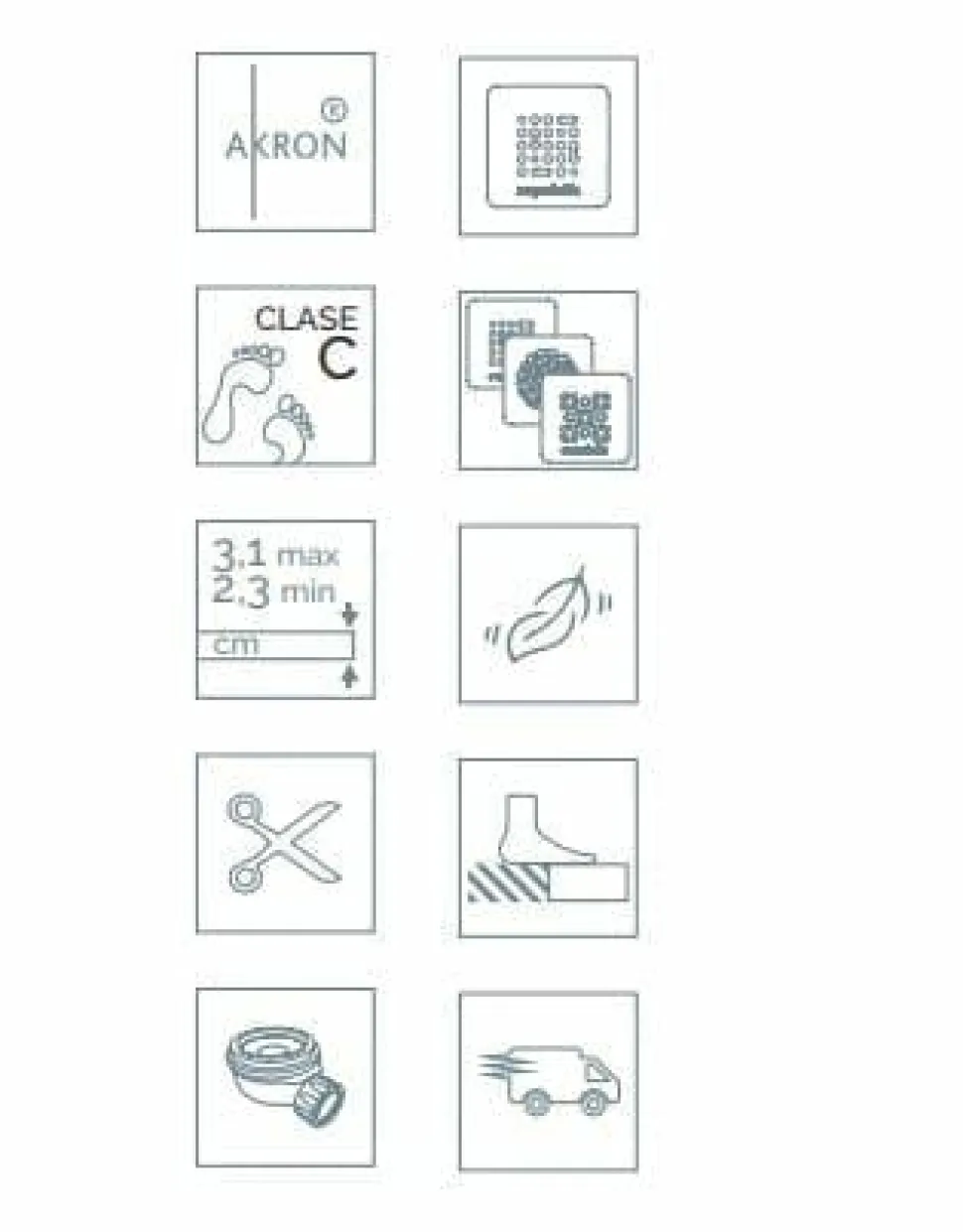 Plato De Ducha De Akron – Base Slate – Acquabella