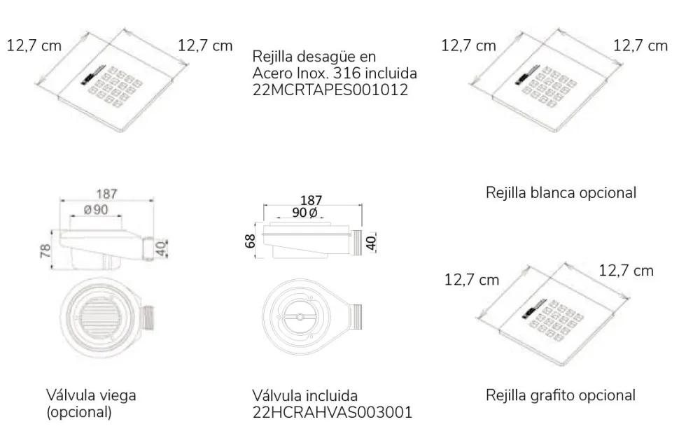 Plato De Ducha De Resina Fontana Creta – Kassandra