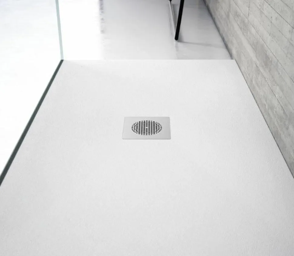Plato De Ducha De Solid Stone Textura Concrete – Hit – Baños 10