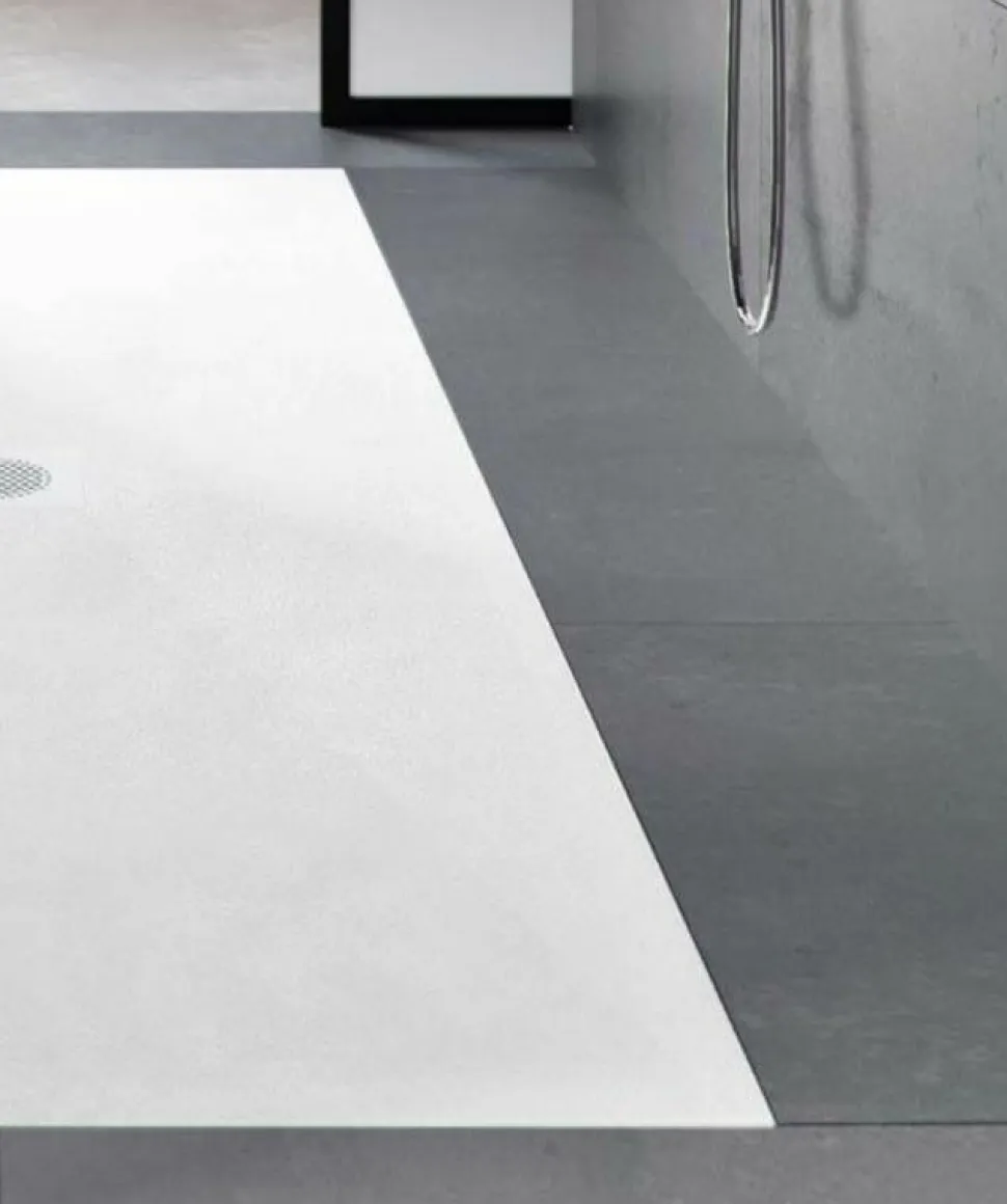 Plato De Ducha De Solid Stone Textura Concrete – Hit – Baños 10