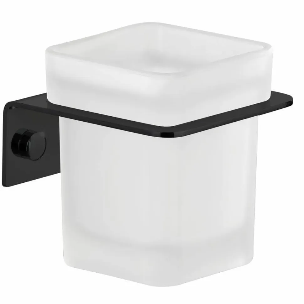 Portacepillos Pared – Negro Mate Modelo Bassic – 1505081 – Manillons Torrent