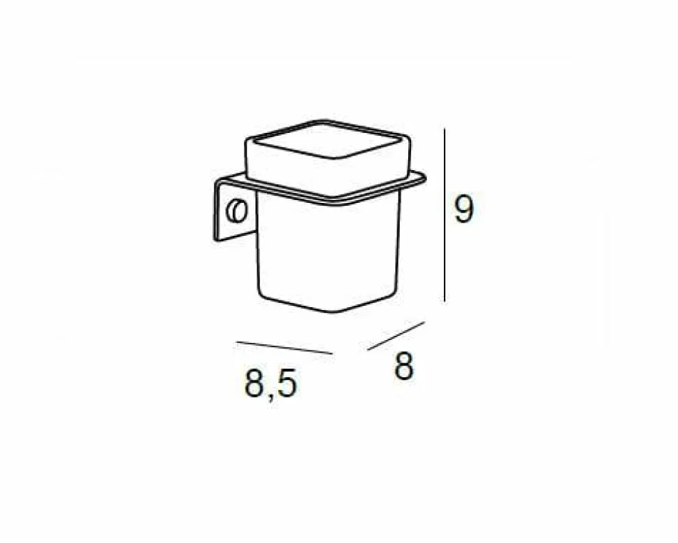 Portacepillos Pared – Negro Mate Modelo Bassic – 1505081 – Manillons Torrent