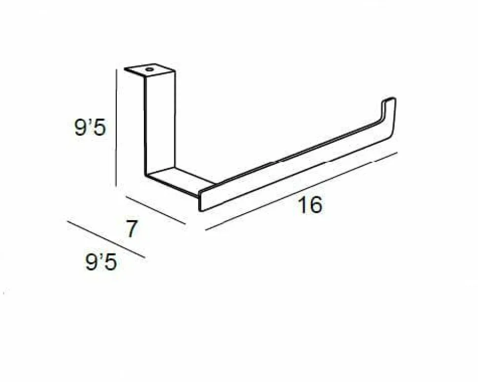 Portarrollos Lateral Mueble – Cromo Modelo Yass – 1621002 – Manillons Torrent
