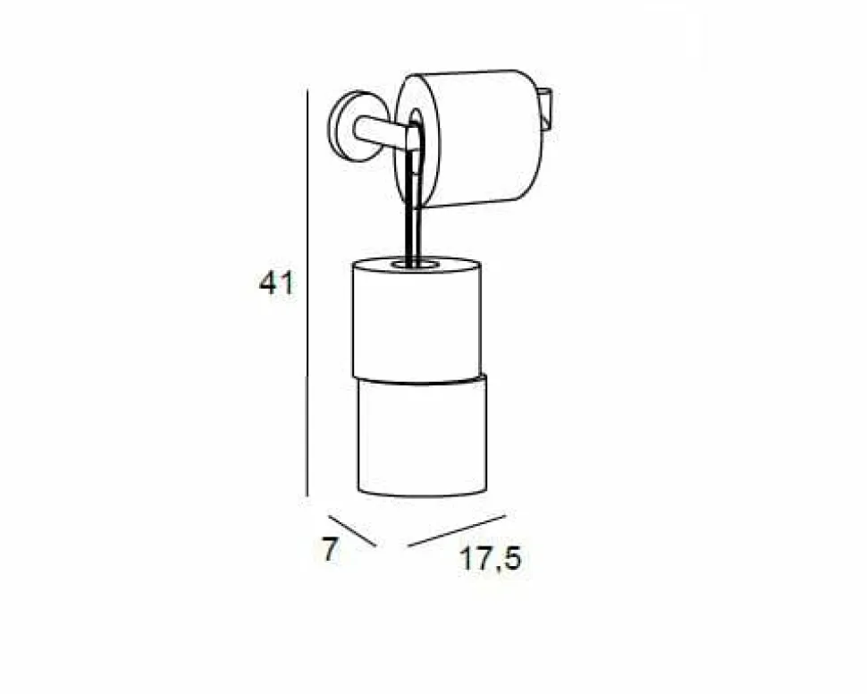 Portarrollos Reserva – Negro Mate. Modelo Eco – 6524081 – Manillons Torrent