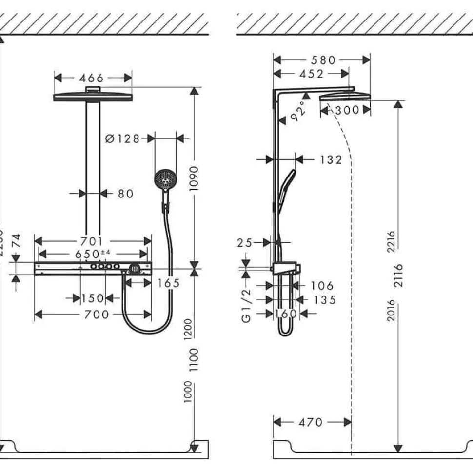 Rainmaker Select 460 Mm Sistema De Ducha – Hansgrohe