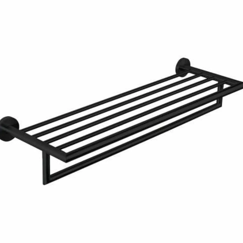 Repisa Con Toallero 650 Mm. color Negro Serie NIZA -16853.N – Nofer