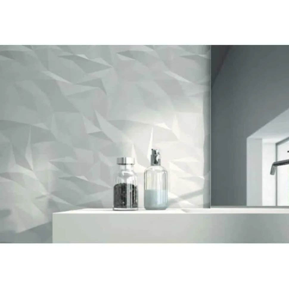 Revestimiento Textura Cerámica Brillo – Tiles Delphi Bath – Kretta