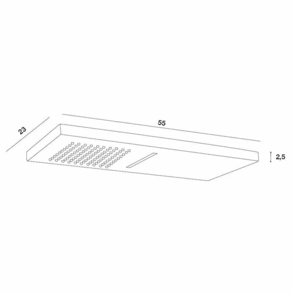 Rociador De Ducha Con Cascada Rectangular – 67400 – Galindo