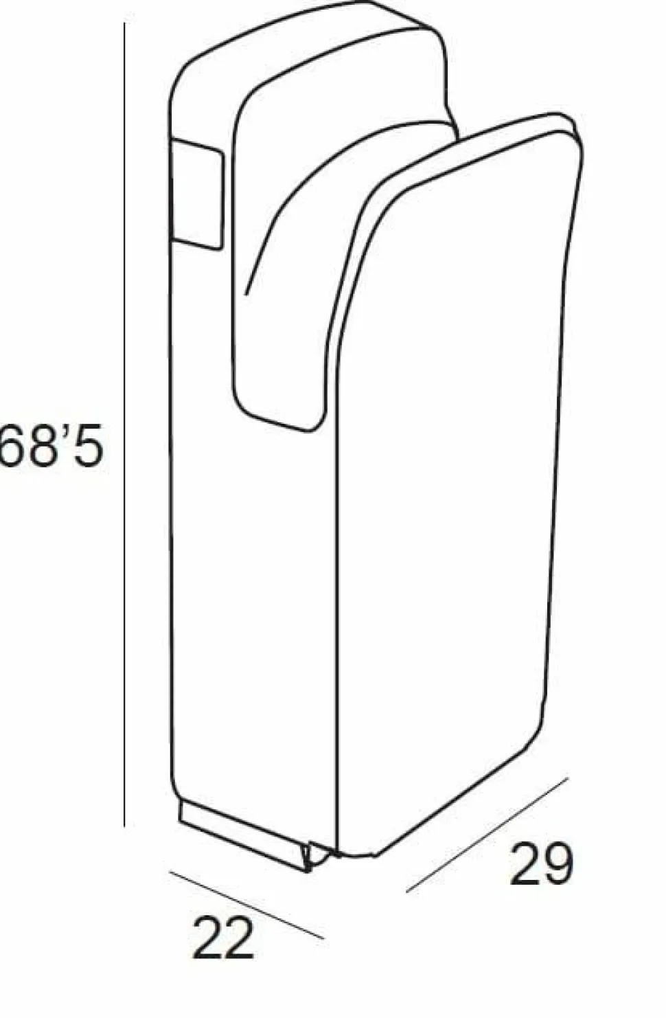 Secador De Manos 1900W – Blanco Brillo Modelo Combis – 1942074 – Manillons Torrent