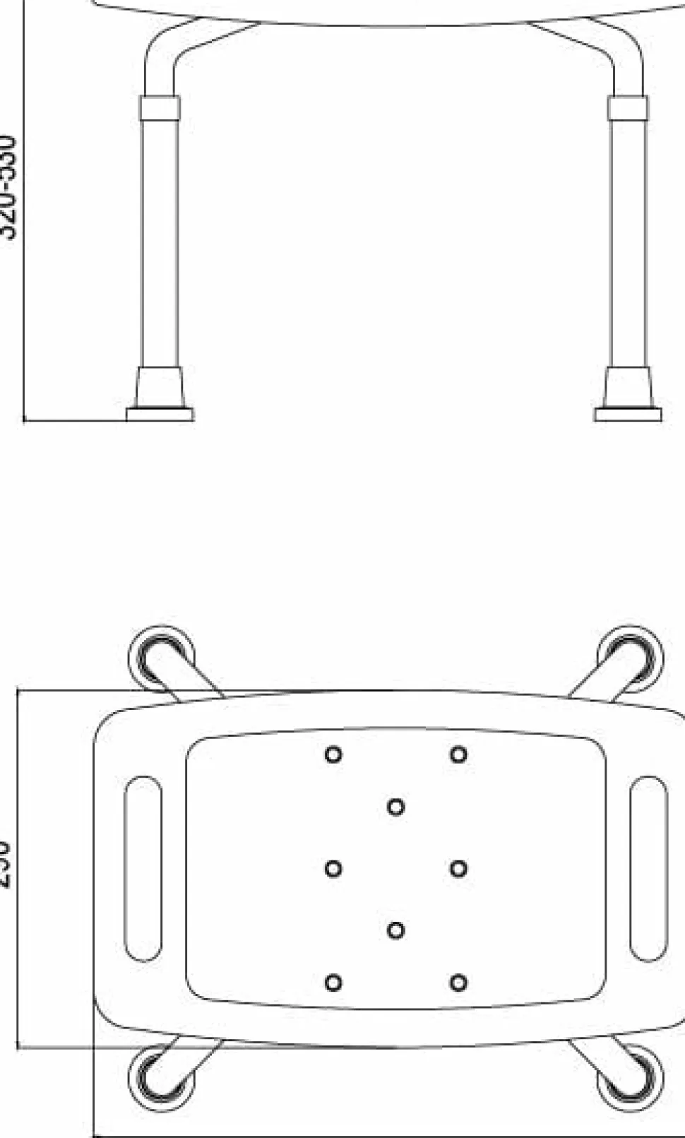 Taburete Para El Baño, Blanco – 33TAB03 – AQG