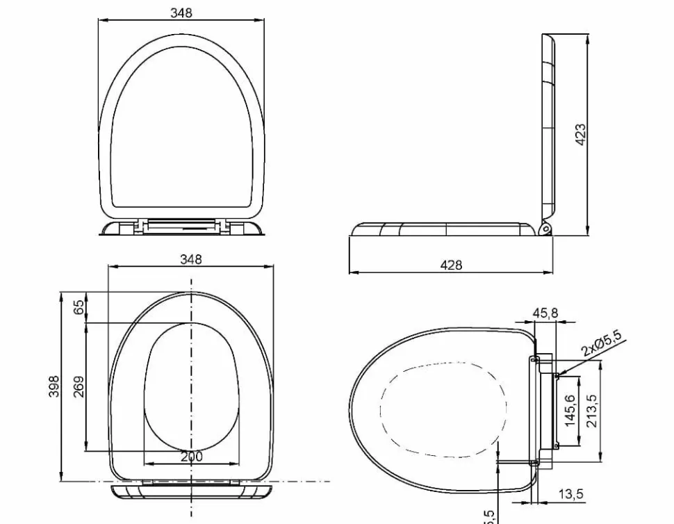 Tapa Inodoro INOX Para WC 13012, 13013 Y 13018 15029.S – Nofer