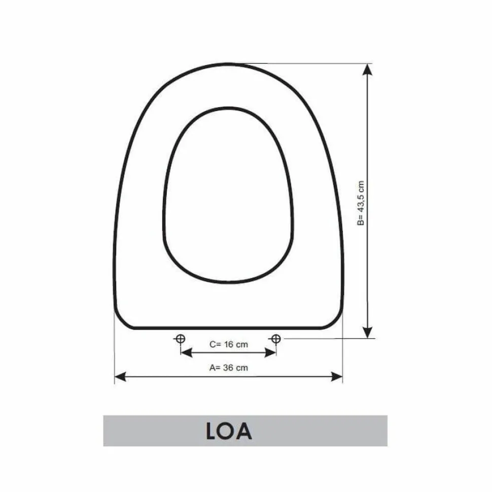 Tapa Y Asiento Fijo Blanco – Loa – G5128201 – Gala