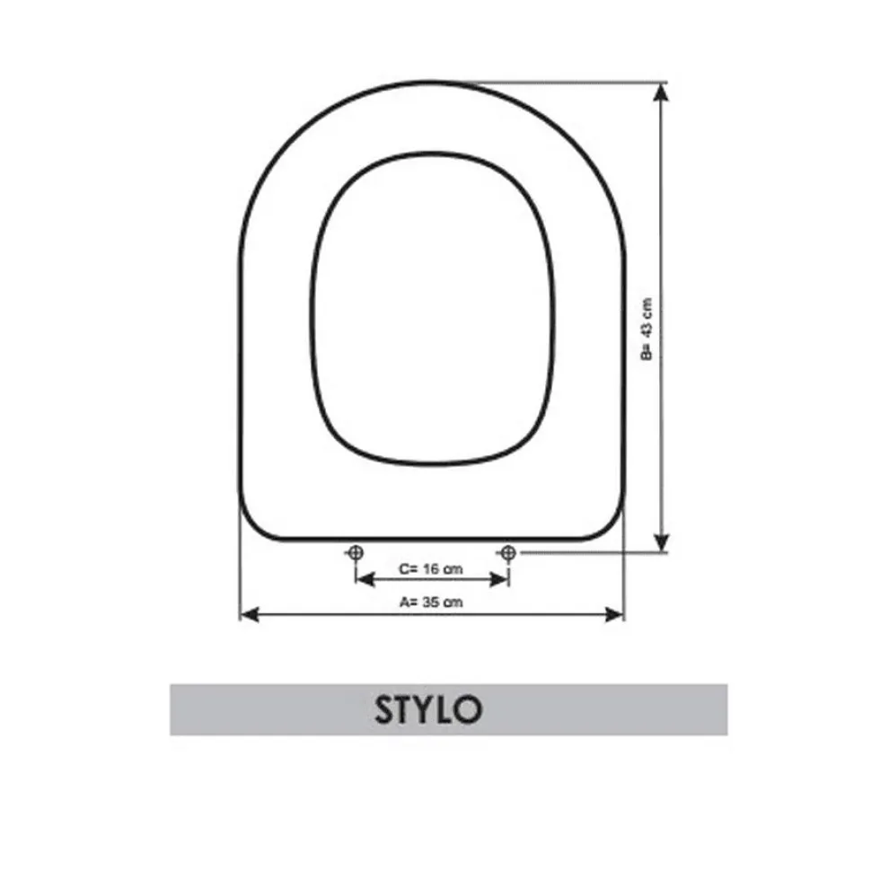 Tapa Y Asiento Stylo Blanco E54116 – Bellavista – Gala