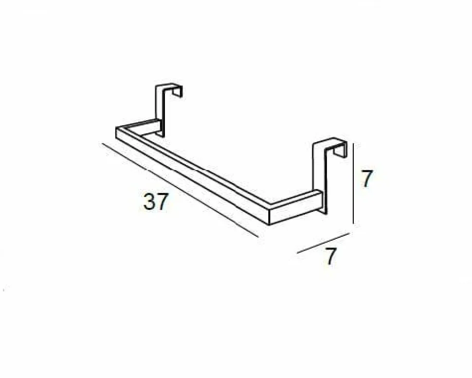 T.Barra Rect.37Cm.Lat.Mueble – Cromo Modelo Combis – 6345002 – Manillons Torrent