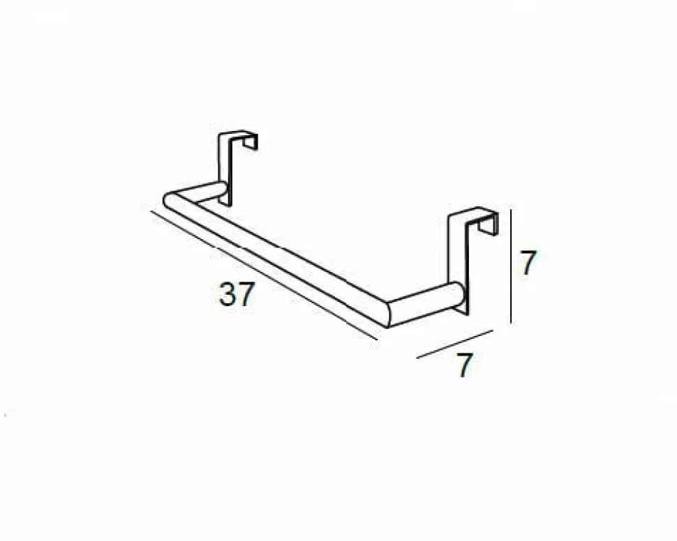 T.Barra Red.37Cm.Lat.Mueble – Cromo Modelo Combis – 6343002 – Manillons Torrent