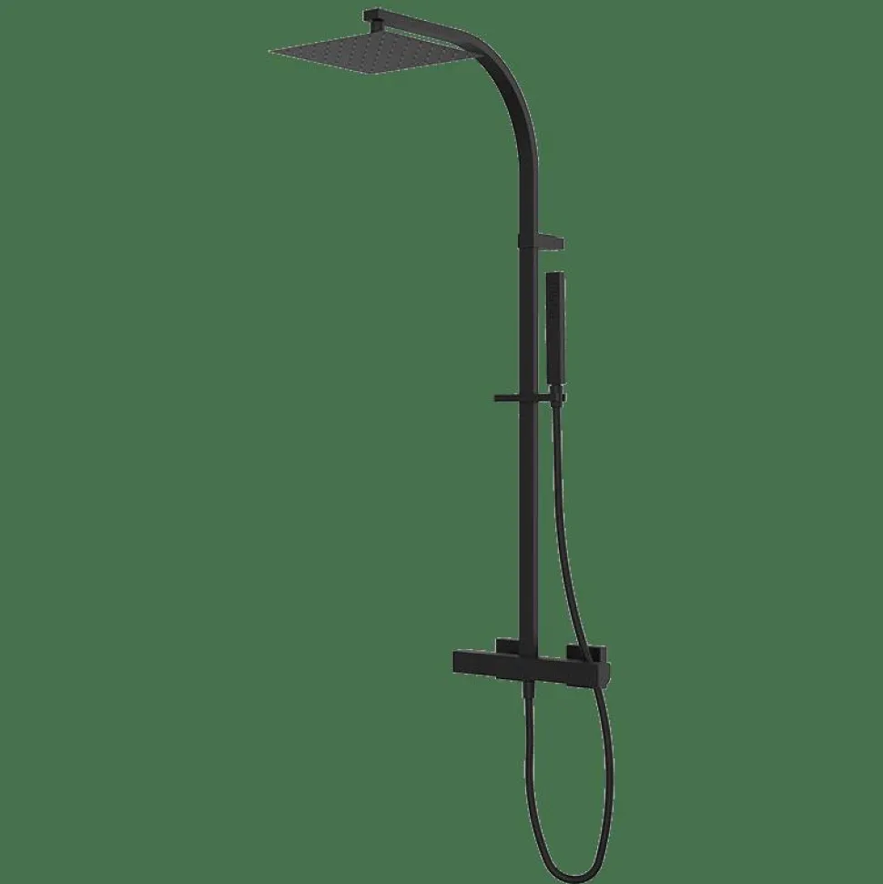 Termostática De Ducha Con Columna Negro Estilo Premium Colección KALA 60448601XL – GRB Mixers