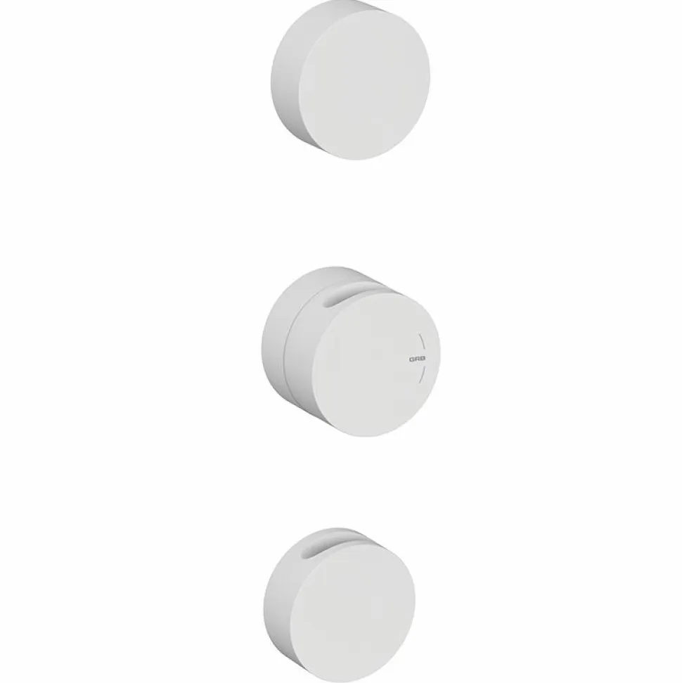 Termostática Vertical 2/3 Salidas Internas Blanco Estilo Cool Colección INCOOL 90105001 – GRB Mixers