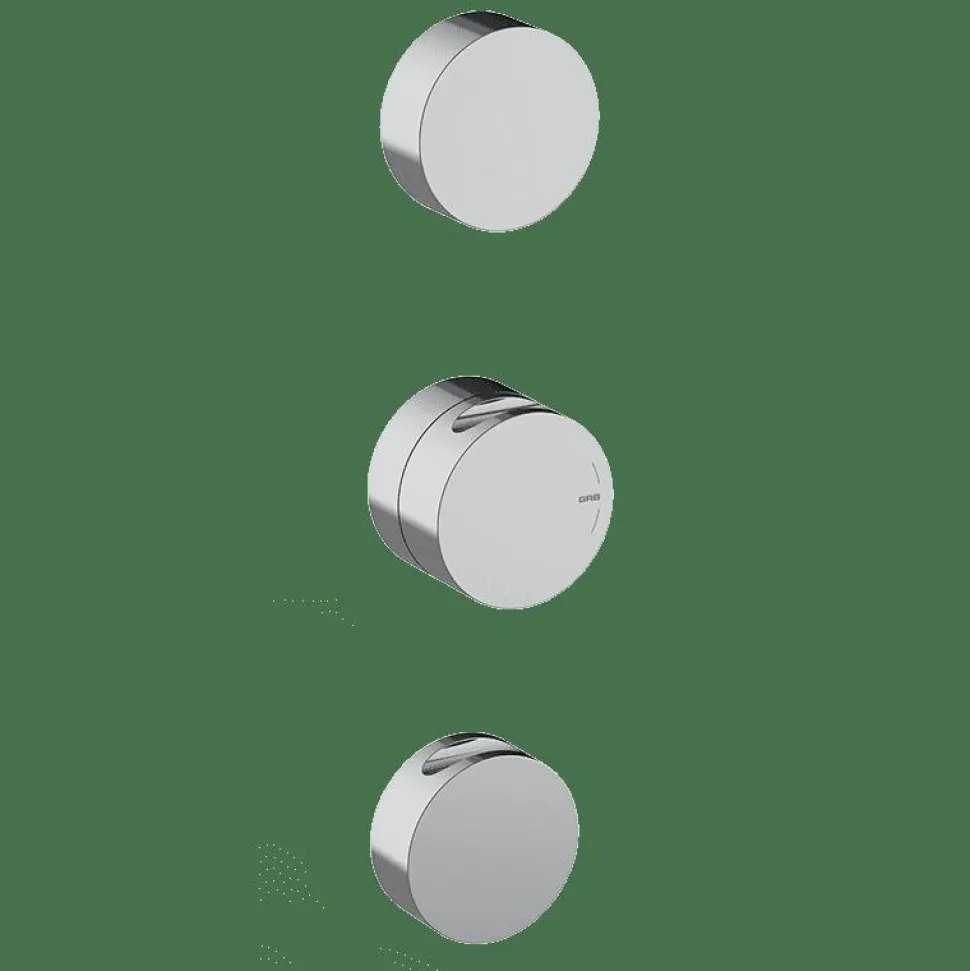 Termostática Vertical 2/3 Salidas Internas Cromo Estilo Cool Colección INCOOL 90105000 – GRB Mixers