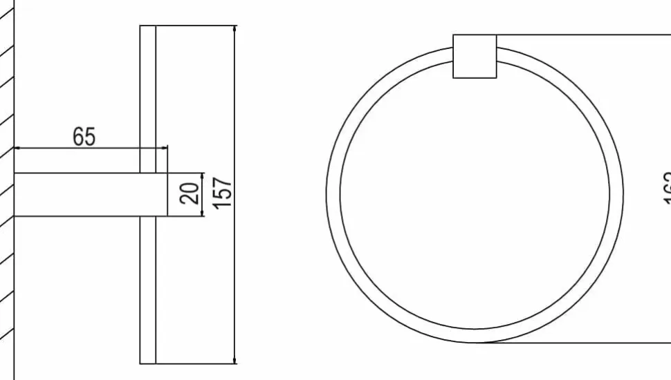 Toallero Aro Dynamique – 31DYN00501 – AQG