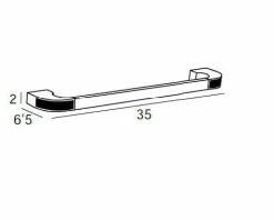 Toallero Barra 35 – Oro-Blanco Modelo Carmen – 6631050 – Manillons Torrent