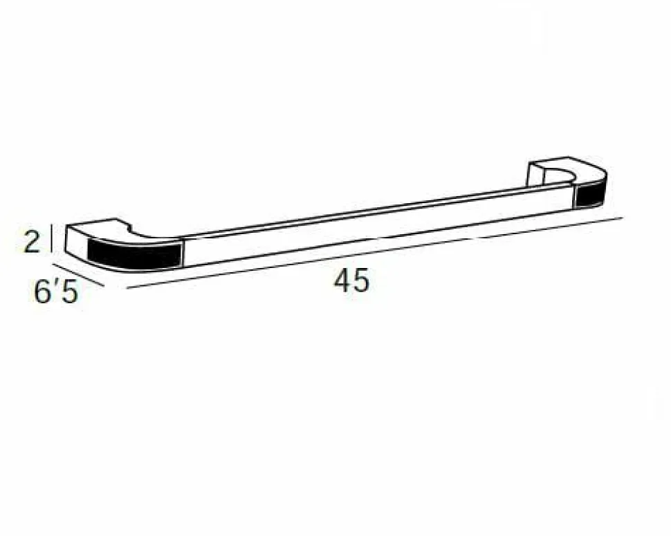 Toallero Barra 45 – Oro Modelo Carmen – 6618001 – Manillons Torrent