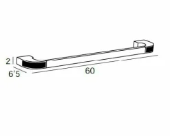 Toallero Barra 60 – Oro Modelo Carmen – 6601001 – Manillons Torrent