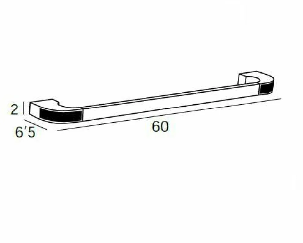 Toallero Barra 60 – Oro Modelo Carmen – 6601001 – Manillons Torrent