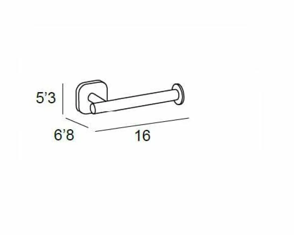 Toallero Bidet – Cromo Modelo Bassic – 1512002 – Manillons Torrent