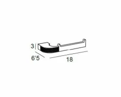 Toallero Bidet – Cromo/Oro Modelo Carmen – 6612003 – Manillons Torrent