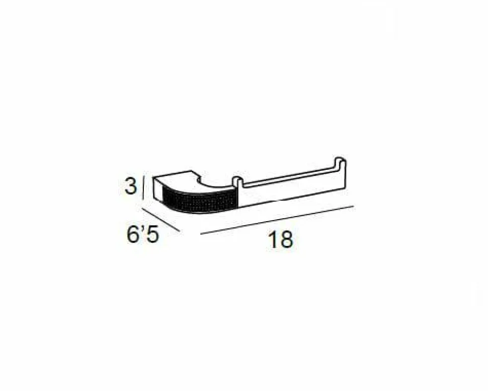 Toallero Bidet – Cromo/Oro Modelo Carmen – 6612003 – Manillons Torrent