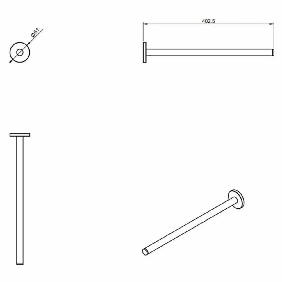 Toallero 40,2 Cm – Architect – Cosmic – WJC205A0069001